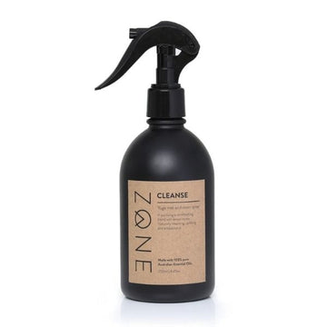 Zone black glass spray bottle of yoga mat cleaner
